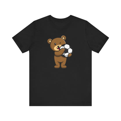 Camiseta unisex de fútbol con osito de peluche