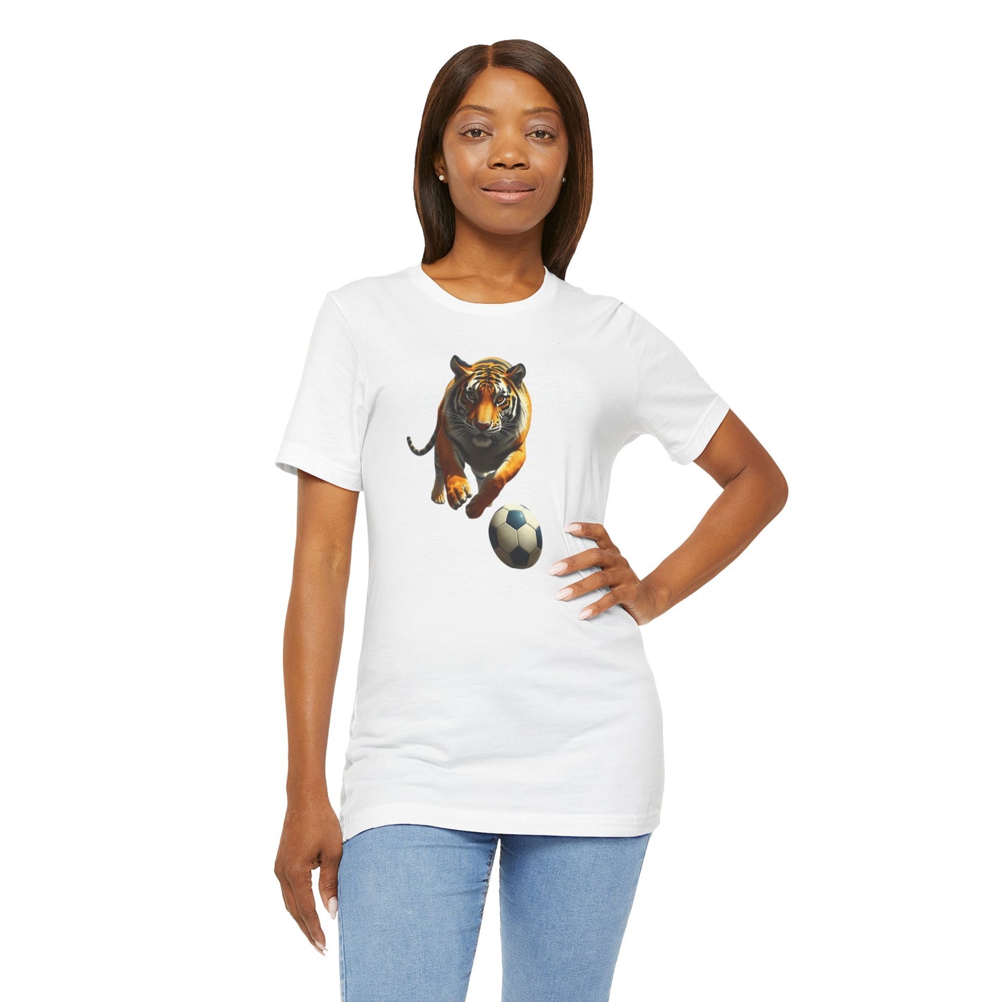 Tiger Soccer T-Shirt — Fierce Soccer Cat Graphic Tee