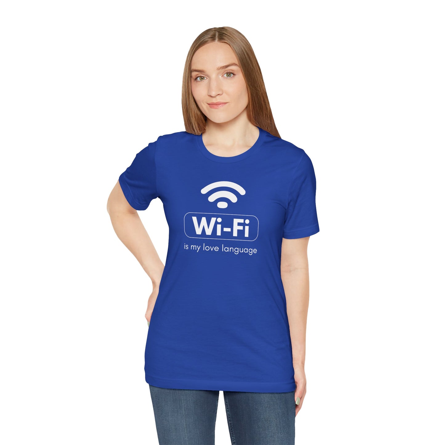 Funny Wi-Fi Love Language Unisex Short Sleeve Tee