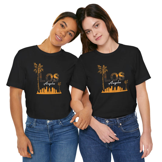 Los Angeles Sunset Unisex Tee - Casual Graphic Shirt for City Lovers