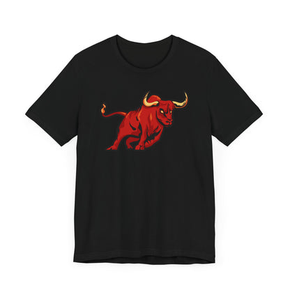 Vibrant Bull Graphic Tee - Unisex Jersey