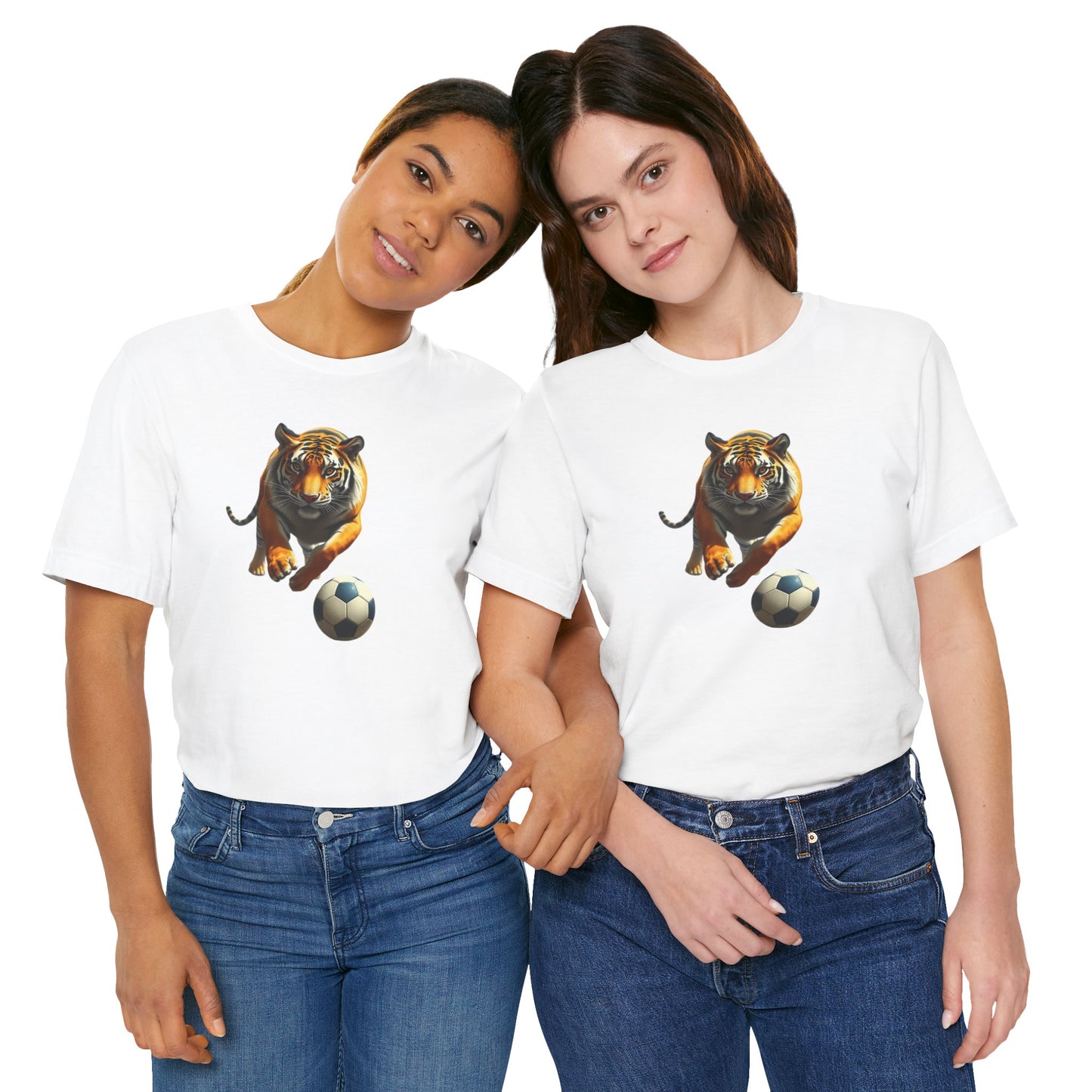 Tiger Soccer T-Shirt — Fierce Soccer Cat Graphic Tee