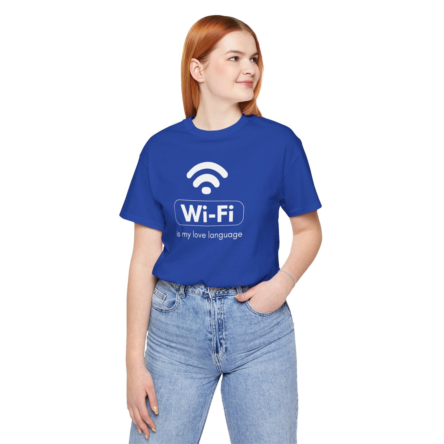 Funny Wi-Fi Love Language Unisex Short Sleeve Tee