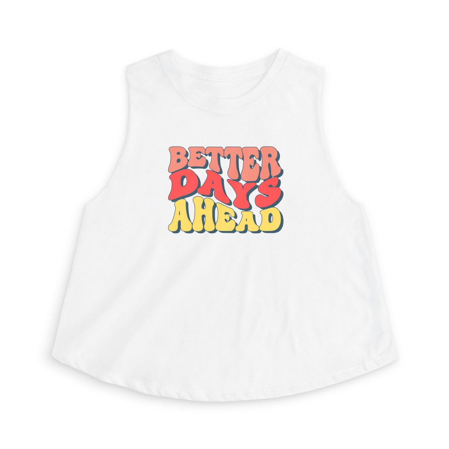 Better Days Ahead Crop Top — Retro Positive Graphic Tank