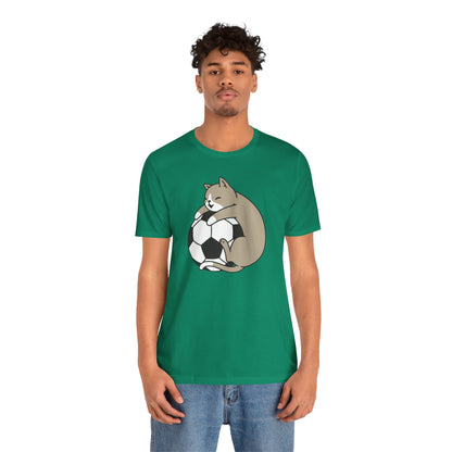Cat Hug Football Tee