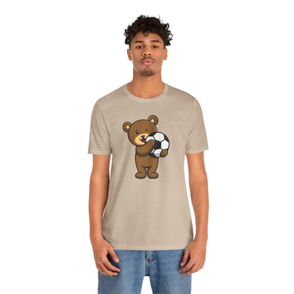 Camiseta unisex de fútbol con osito de peluche