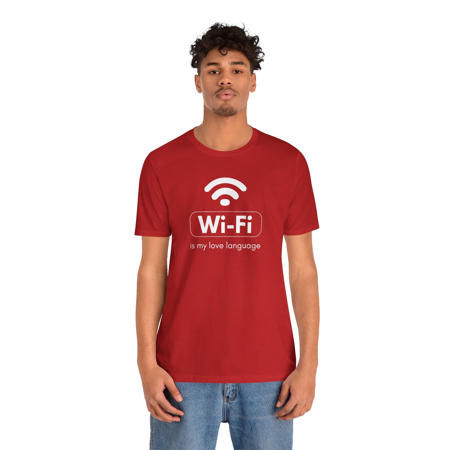Funny Wi-Fi Love Language Unisex Short Sleeve Tee