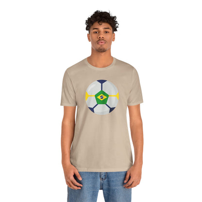 Brazil Football Soccer Unisex Tee - Express Delivery Available