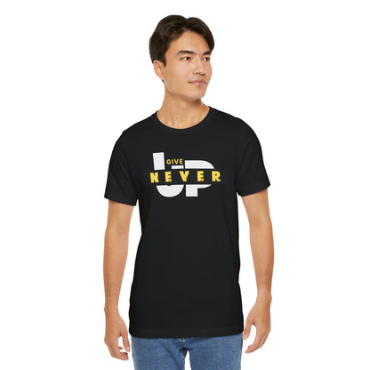 Motivational Unisex Tee – 'Never Give Up'