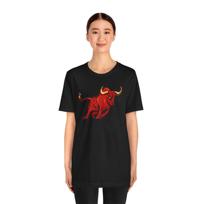 Vibrant Bull Graphic Tee - Unisex Jersey