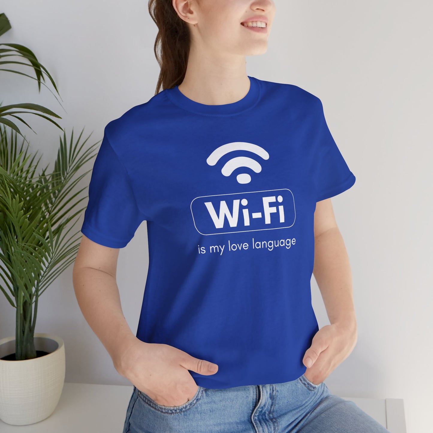 Funny Wi-Fi Love Language Unisex Short Sleeve Tee