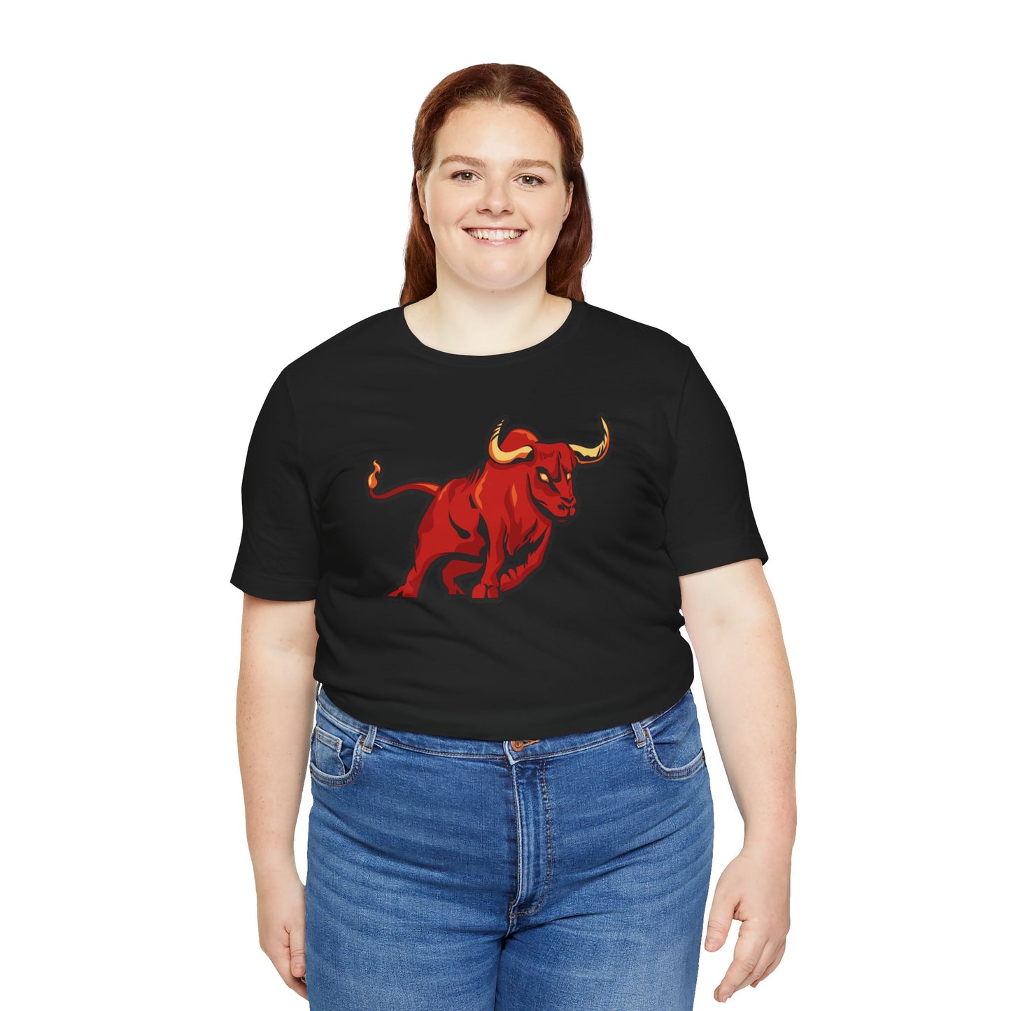 Vibrant Bull Graphic Tee - Unisex Jersey