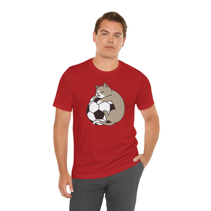 Cat Hug Football Tee