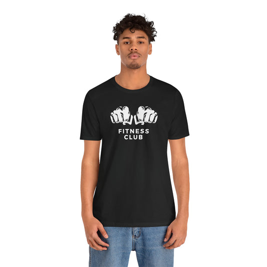 Fitness Club Unisex Jersey Tee - Bold Workout Shirt