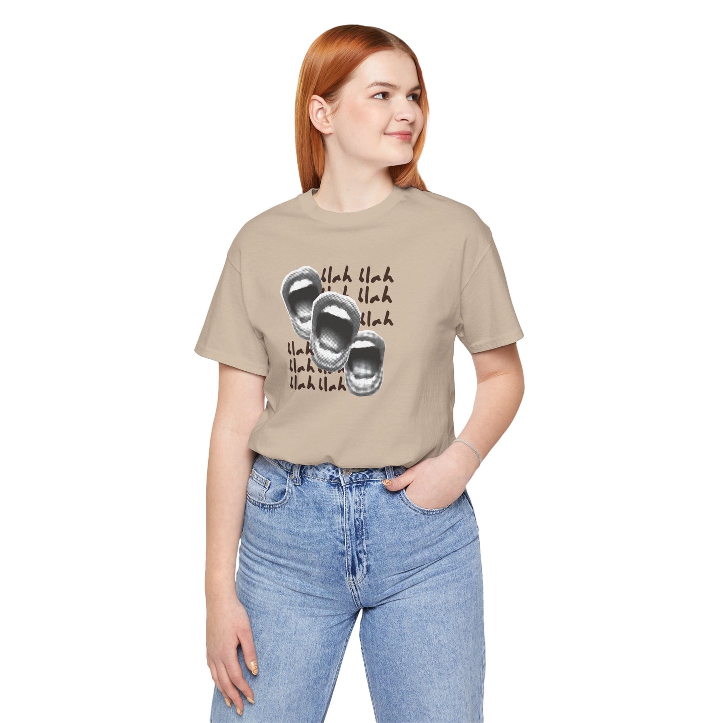 Funny Conversation Starter Tee blah, blah  - Unisex Jersey Short Sleeve Tee