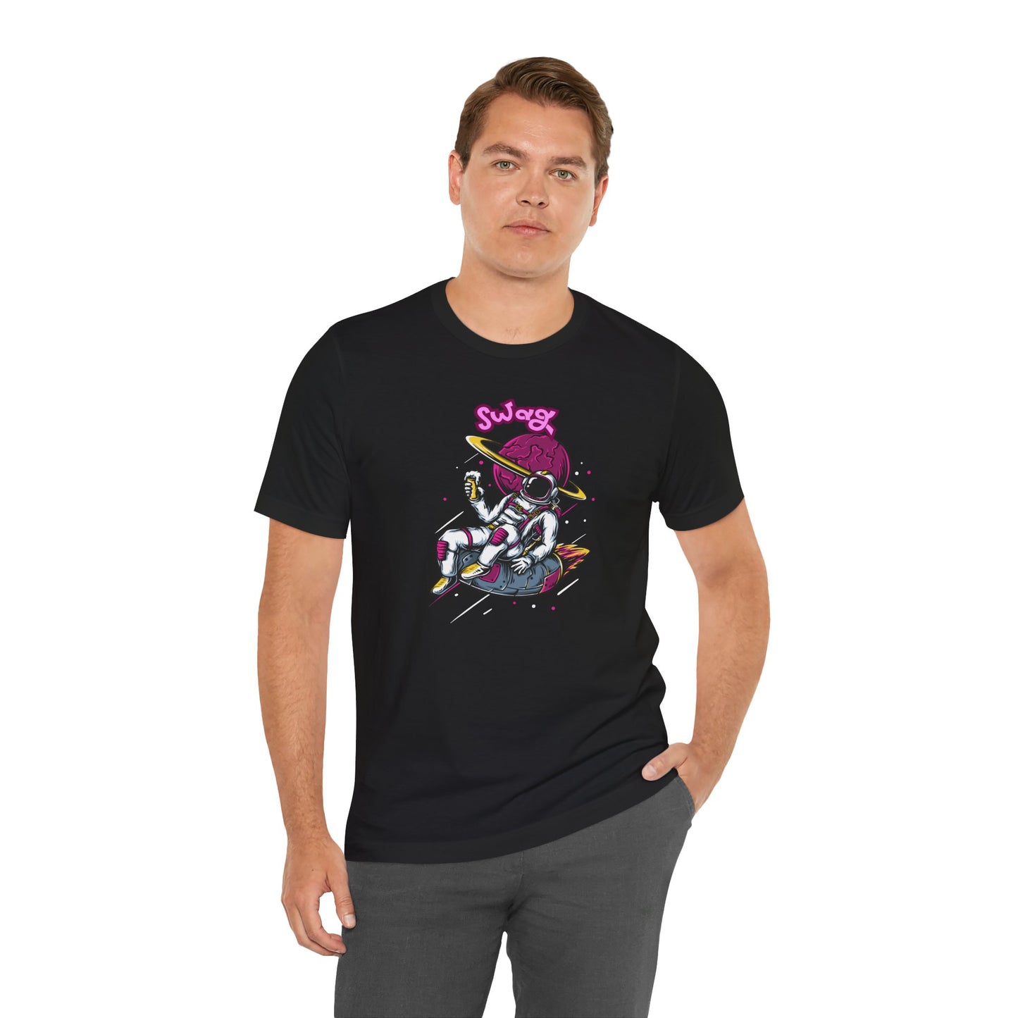 Cool Space Swag Unisex Short Sleeve Tee | Fun Graphic Tee for Casual Wear