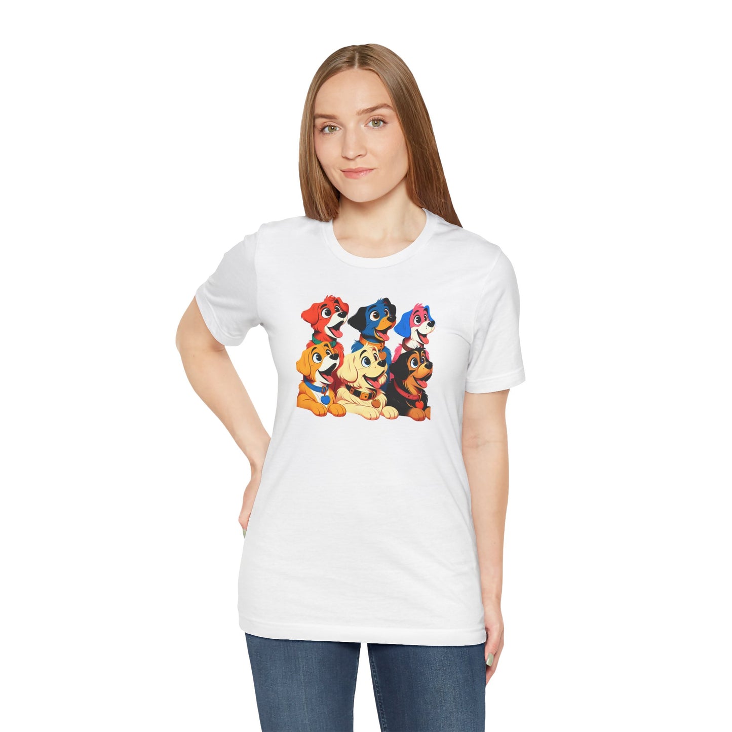 Cute Dog Squad Unisex Jersey Tee - Perfect for Pet Lovers