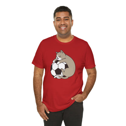 Cat Hug Football Tee