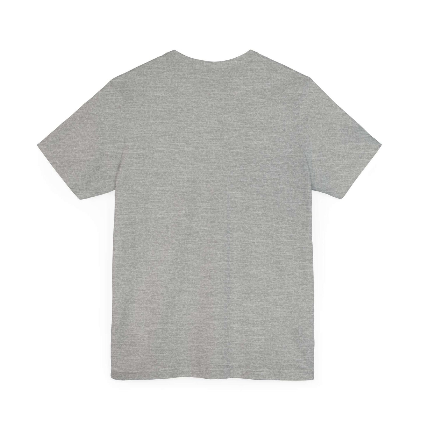 Back view of grey Positive Vibe women's tee, perfect for casual everyday wear.
