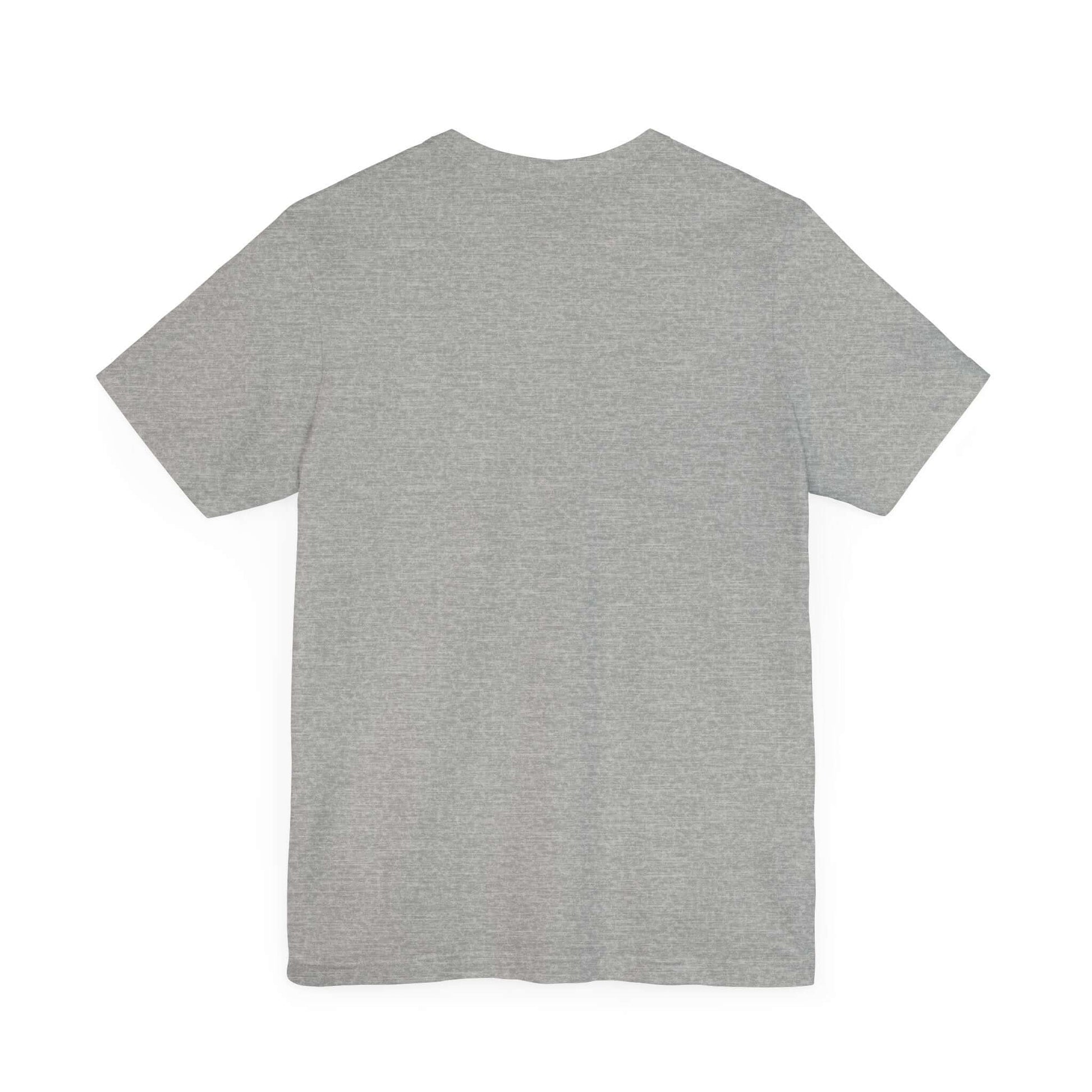 Back view of grey Positive Vibe women's tee, perfect for casual everyday wear.