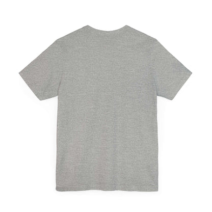 Back view of grey Positive Vibe women's tee, perfect for casual everyday wear.