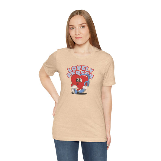 Lovely Person Short Sleeve Tee - Kind Souls Unisex Jersey