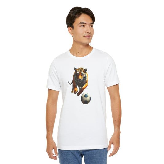 Tiger Soccer T-Shirt — Fierce Soccer Cat Graphic Tee