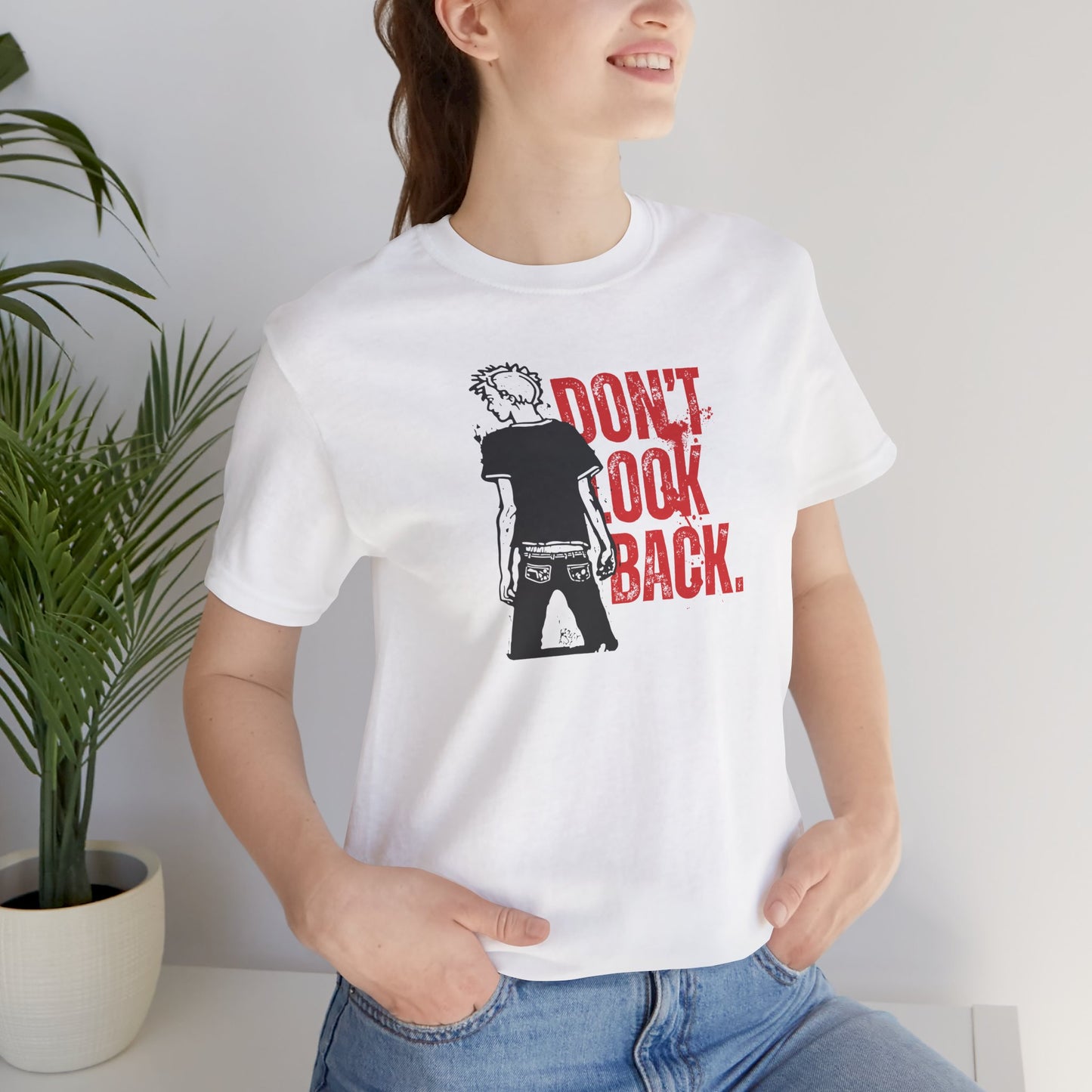 Inspirational Tee - 'Don't Look Back' Unisex Jersey