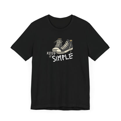 Simple Graphic Tee - Casual Unisex Jersey Short Sleeve T-Shirt