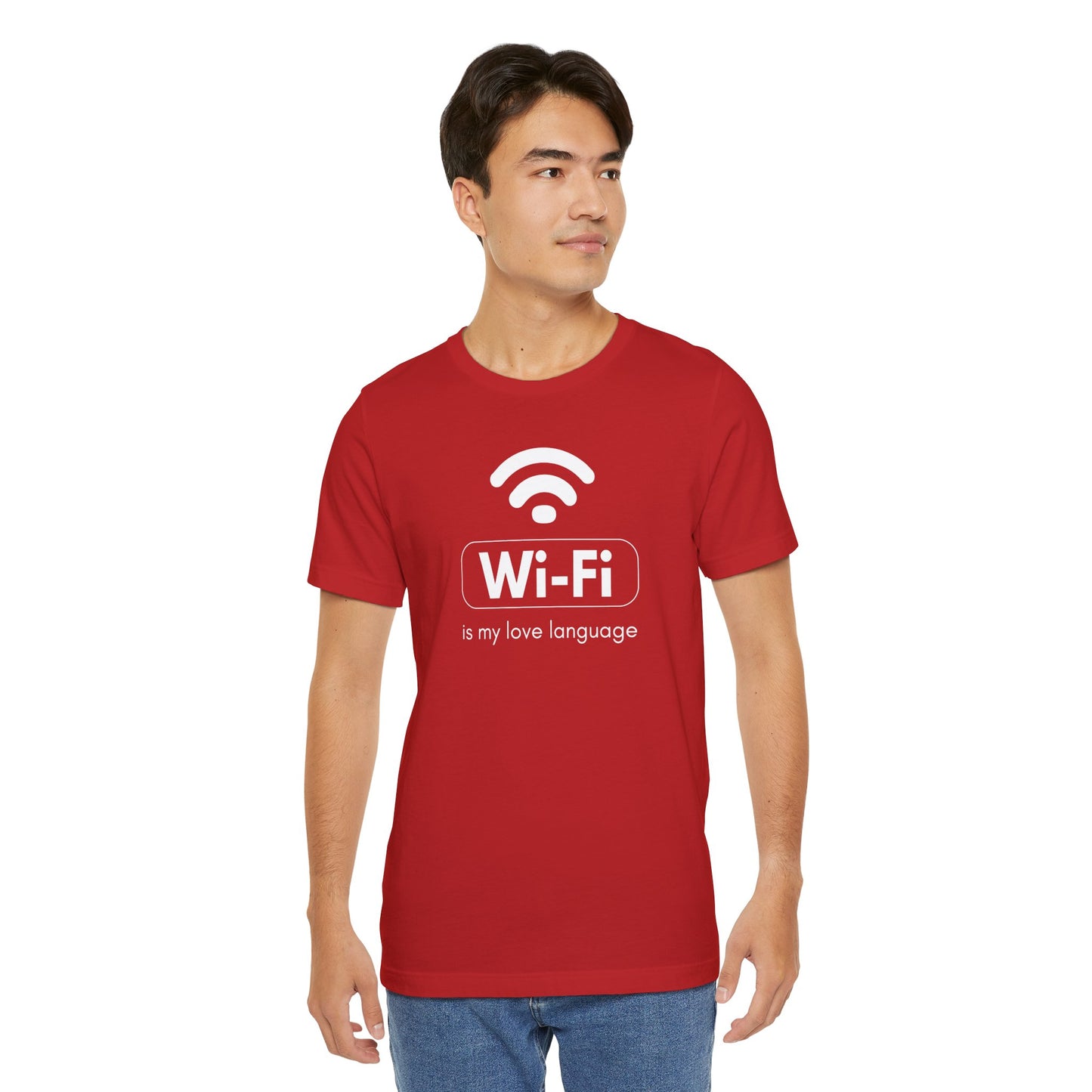 Funny Wi-Fi Love Language Unisex Short Sleeve Tee