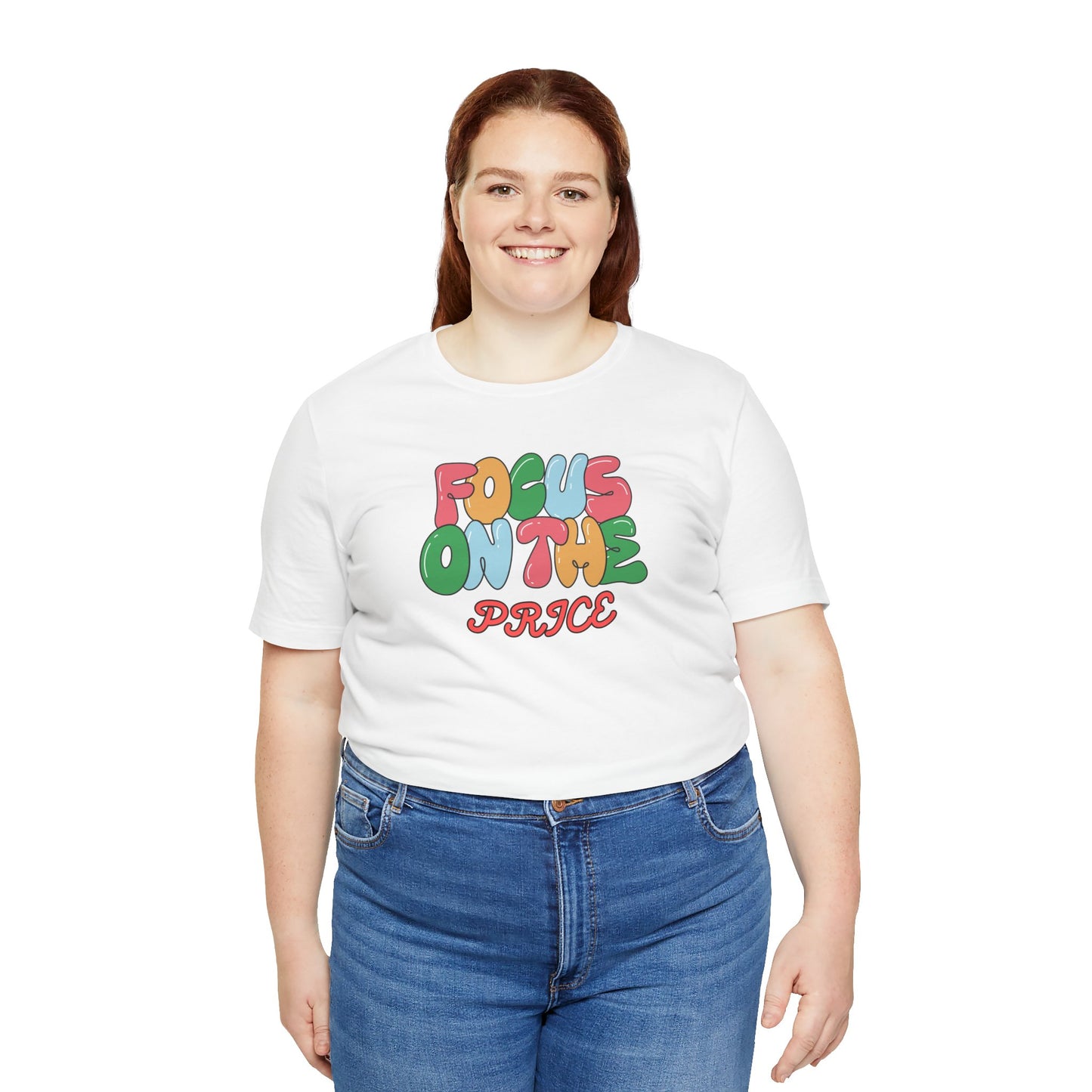 Focus On The Prize T-Shirt — Retro Bubble Letter Motivational Tee