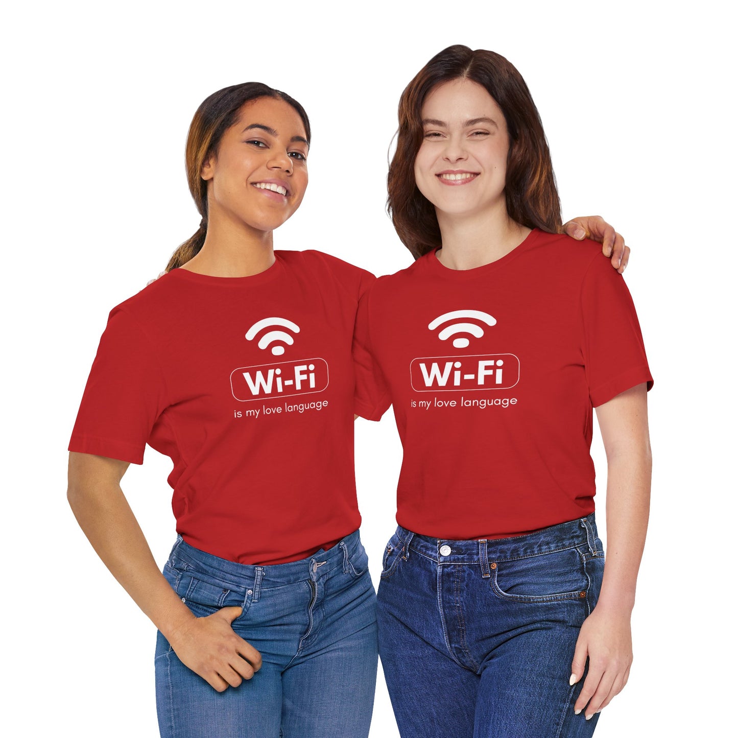 Funny Wi-Fi Love Language Unisex Short Sleeve Tee