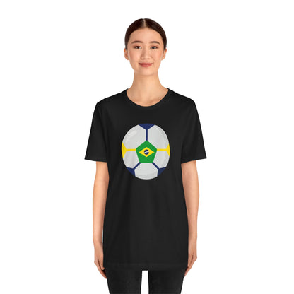 Brazil Football Soccer Unisex Tee - Express Delivery Available