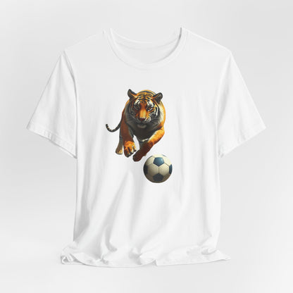 Tiger Soccer T-Shirt — Fierce Soccer Cat Graphic Tee