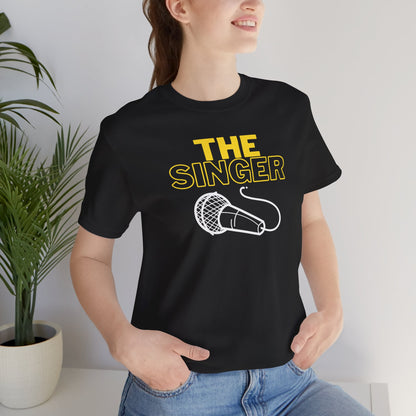 Funny Singer Unisex Jersey Short Sleeve Tee – Perfect Gift for Musicians