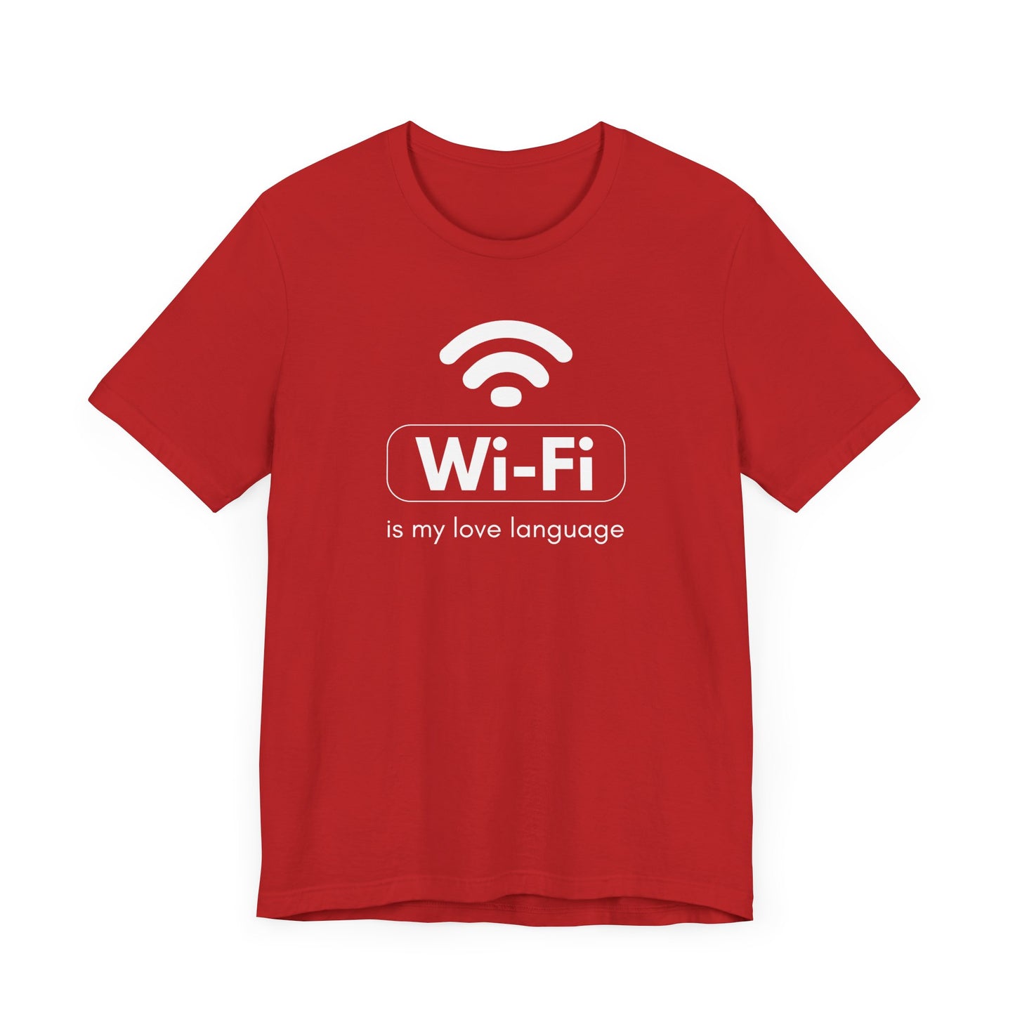 Funny Wi-Fi Love Language Unisex Short Sleeve Tee