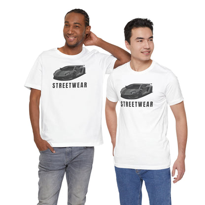 Streetwear Car Graphic Short Sleeve Tee for Automotive Enthusiasts