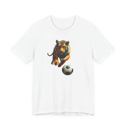 Tiger Soccer T-Shirt — Fierce Soccer Cat Graphic Tee