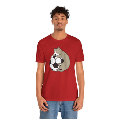 Cat Hug Football Tee
