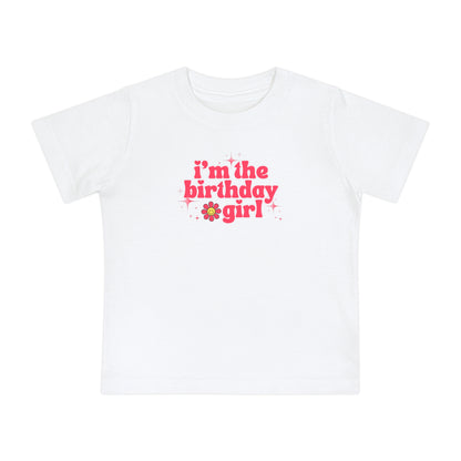 Birthday Girl Baby T-Shirt - Cute Short Sleeve Tee for Celebrating Special Occasions