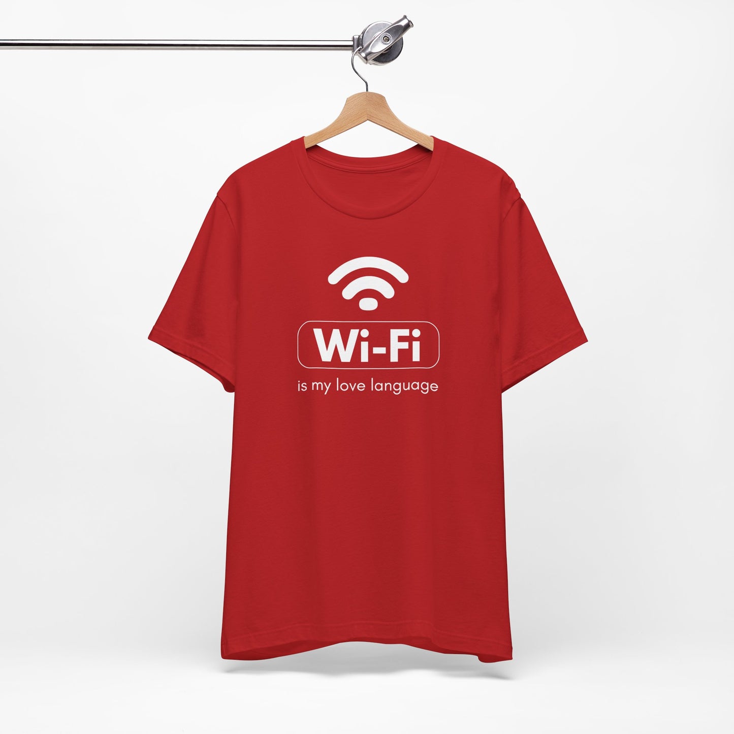 Funny Wi-Fi Love Language Unisex Short Sleeve Tee
