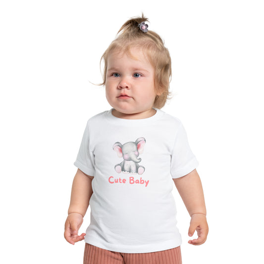 Cute Baby Elephant Short Sleeve T-Shirt
