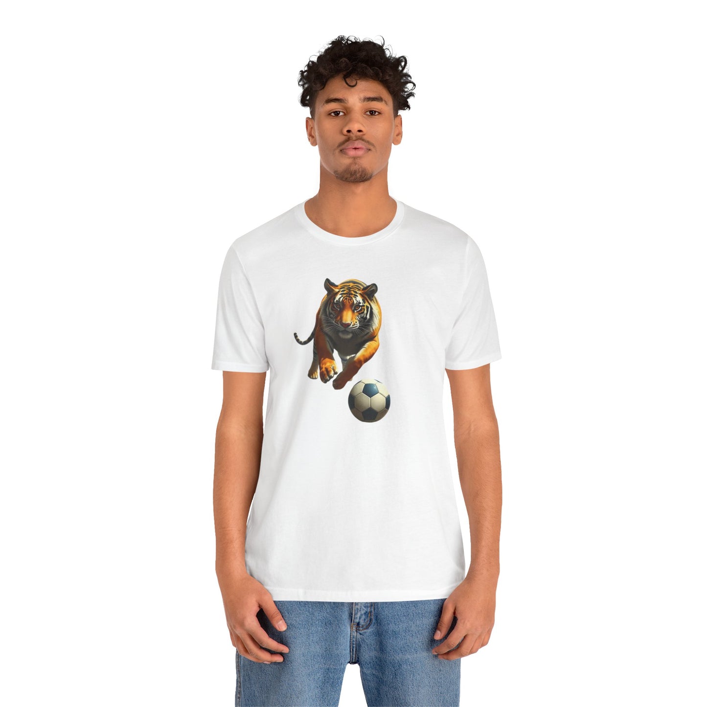 Tiger Soccer T-Shirt — Fierce Soccer Cat Graphic Tee