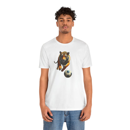 Tiger Soccer T-Shirt — Fierce Soccer Cat Graphic Tee