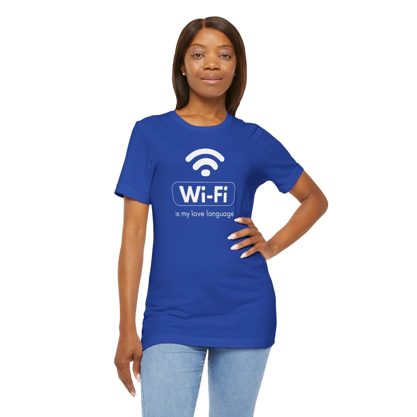 Funny Wi-Fi Love Language Unisex Short Sleeve Tee