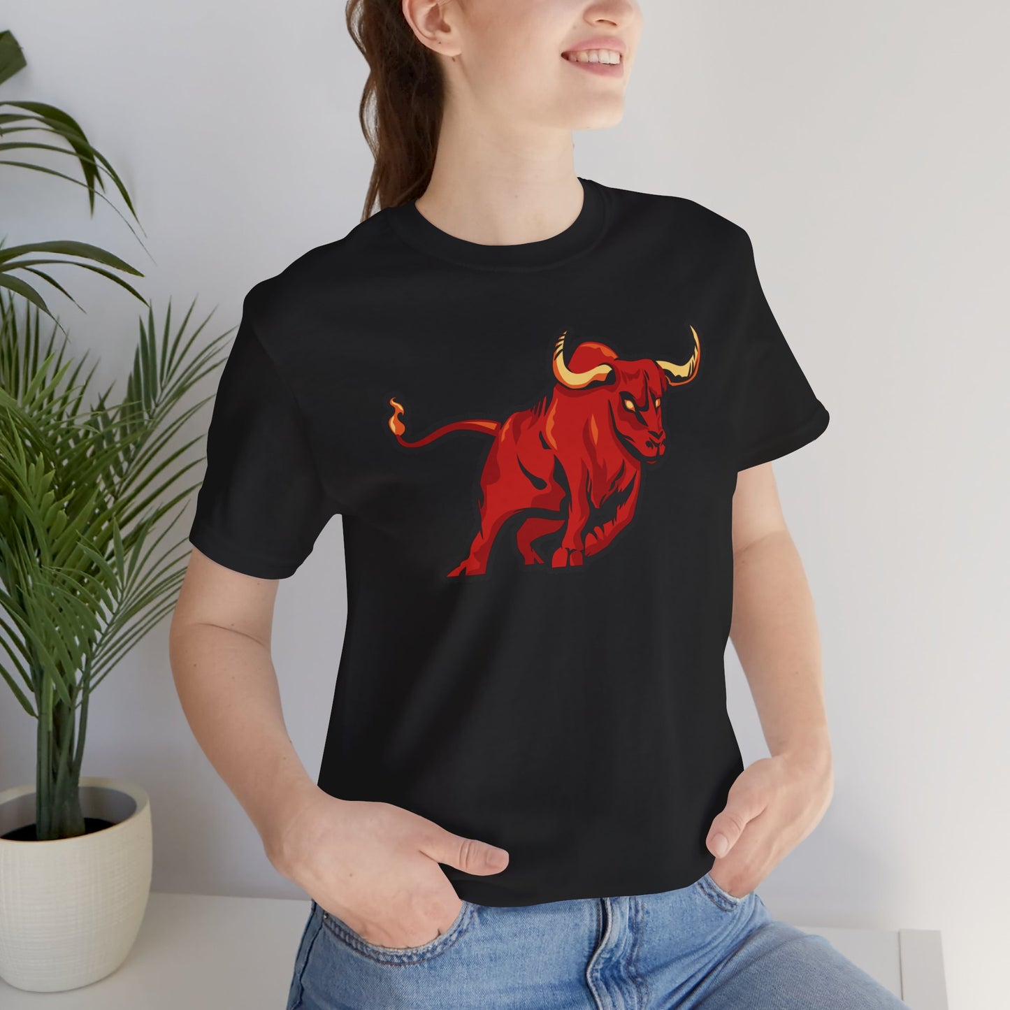 Vibrant Bull Graphic Tee - Unisex Jersey