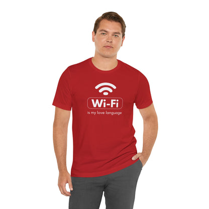 Funny Wi-Fi Love Language Unisex Short Sleeve Tee