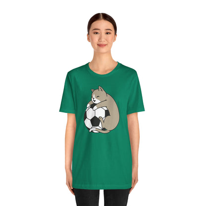 Cat Hug Football Tee