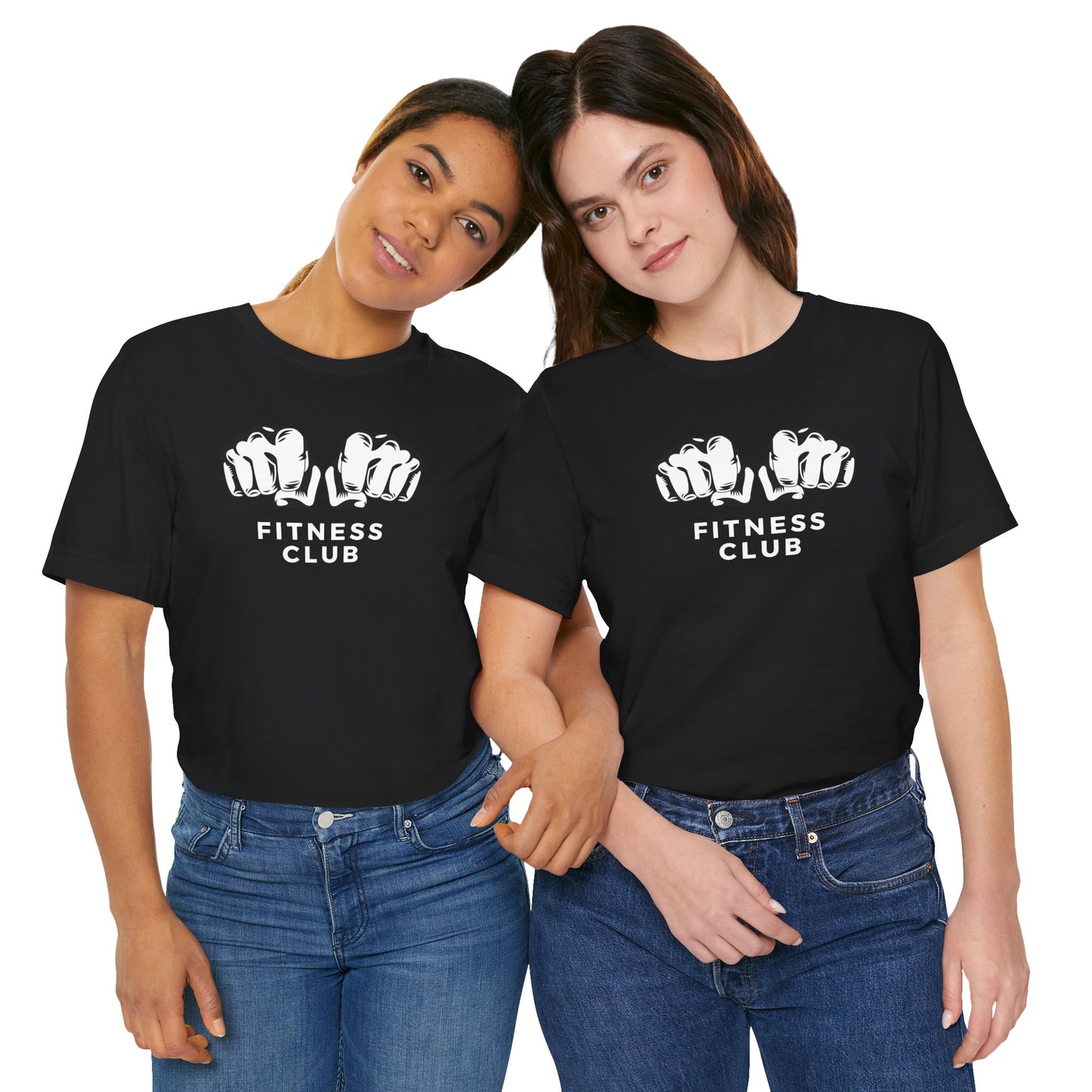 Fitness Club Unisex Jersey Tee - Bold Workout Shirt