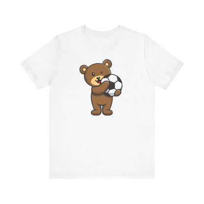 Camiseta unisex de fútbol con osito de peluche